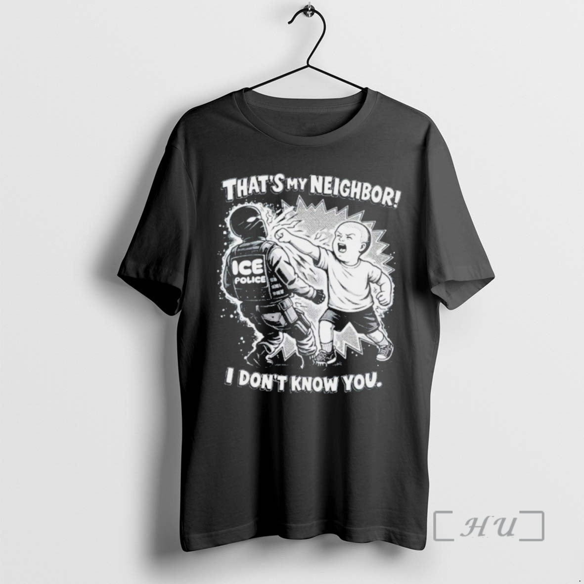 Officials Punch Out Ice Police Thats My Neighboor I Dont Know You Premium T Shirts Hoodie, Sweatshirt | AU18TeeNovaLab.com