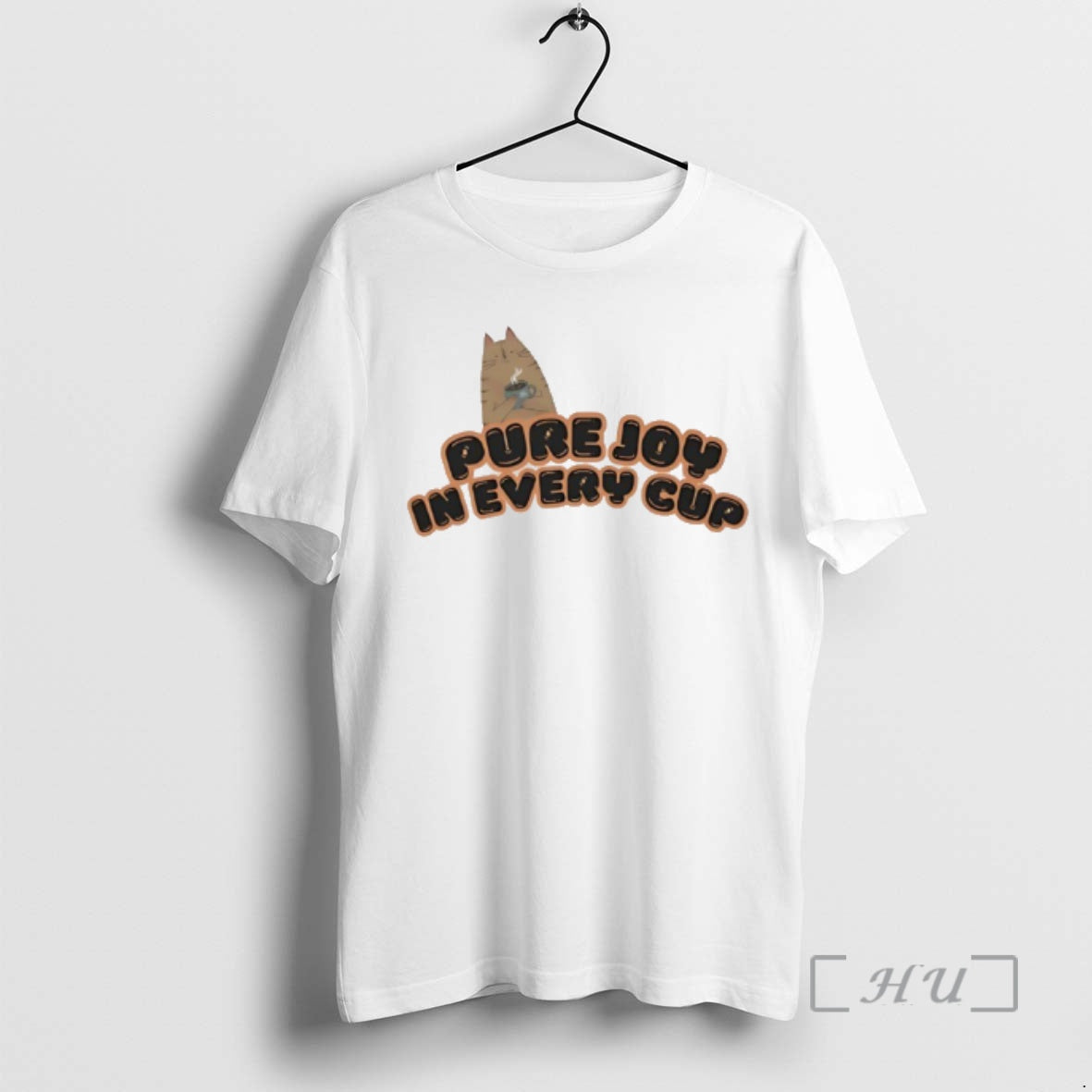 Officials Pure Joy In Every Cup Cat Coffee Meme T-Shirts, Hoodie, Sweatshirt | AU18TeeNovaLab.com