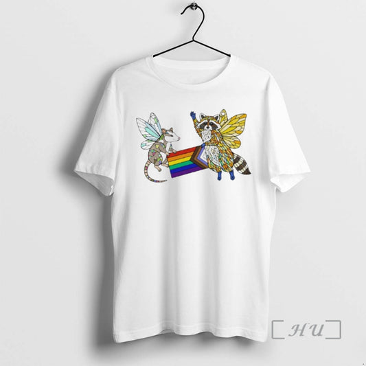 Officials Raccoon And A Possum Lgbtq Fairies T-Shirts, Hoodie, Sweatshirt | AU18TeeNovaLab.com