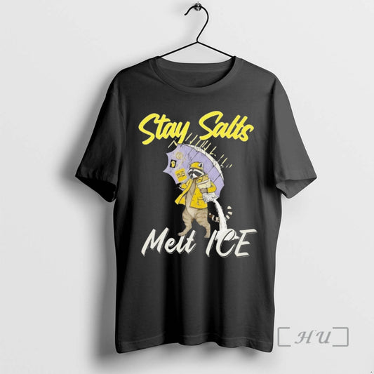 Officials Raccoon Stay Salty Melt Ice Anti Ice Abolish Vintage T-Shirts, Hoodie, Sweatshirt | AU18TeeNovaLab.com