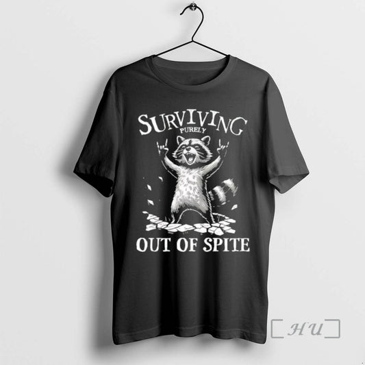 Officials Raccoon Surviving Purely Out Of Spite T-Shirts, Hoodie, Sweatshirt | AU18TeeNovaLab.com