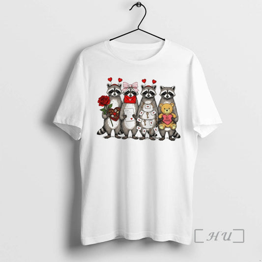 Raccoon Funny Coquette Love Valentines Day