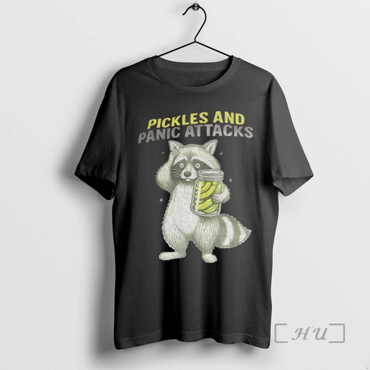 Officials Raccoon Pickles And Panic Attacks Vintage T-Shirts, Hoodie, Sweatshirt | AU18TeeNovaLab.com