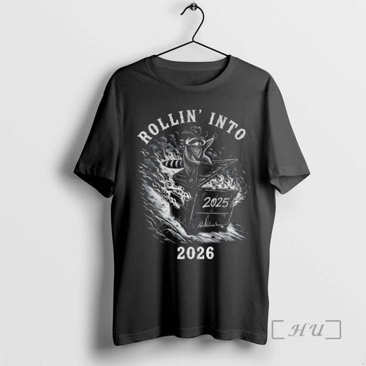 Officials Raccoon Rollin Into 2025 2026 T-Shirts, Hoodie, Sweatshirt | AU18TeeNovaLab.com