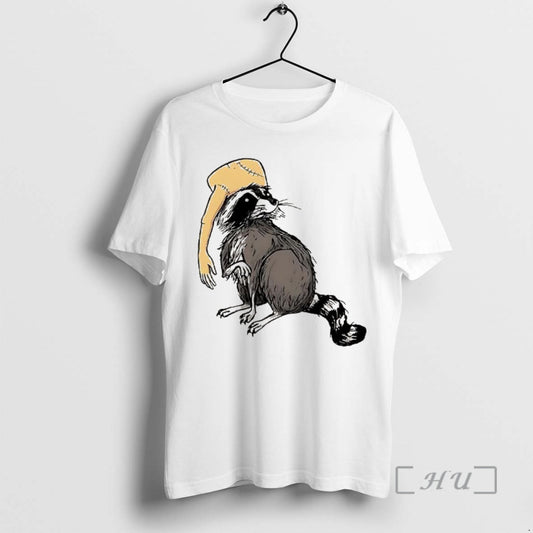 Officials Raccoon Wearing A Hat Human Arm Horror T-Shirts, Hoodie, Sweatshirt | AU18TeeNovaLab.com