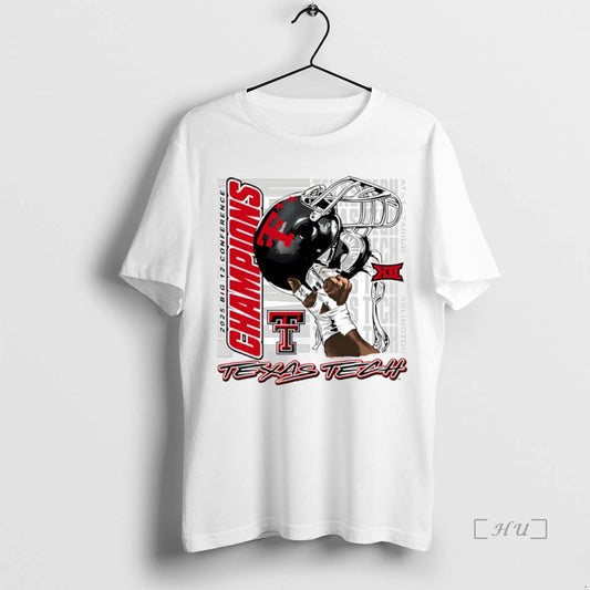 Officials Raise Em Up 2025 Big 12 Conference Champions Texas Tech Red Raiders Helmet Circle T-Shirts, Hoodie, Sweatshirt