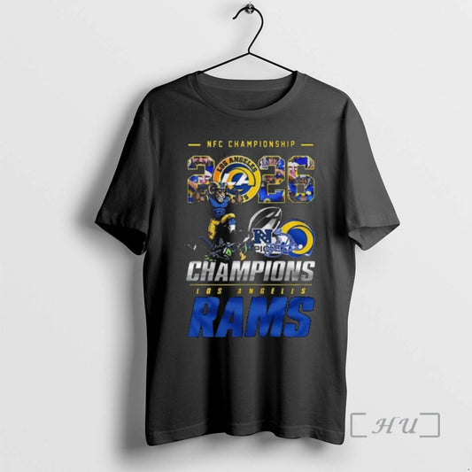Officials Rams 2026 Nfc Championship Champions Mascot T-Shirts, Hoodie, Sweatshirt | AU18TeeNovaLab.com