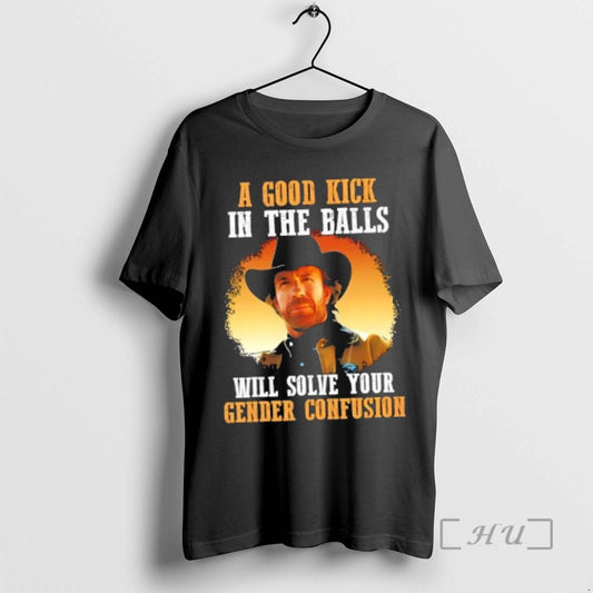 Officials Ranger Cordell Walker A Good Kick In The Balls Will Solve Your Gender Confusion T-Shirts, Hoodie, Sweatshirt
