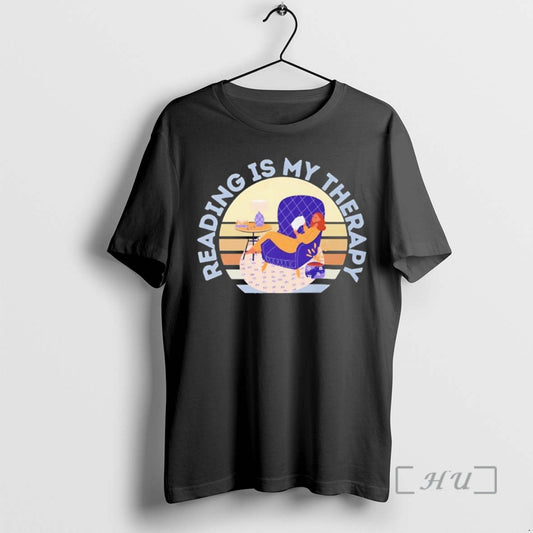 Officials Reading Is My Therapy Graphic T-Shirts, Hoodie, Sweatshirt | AU18TeeNovaLab.com