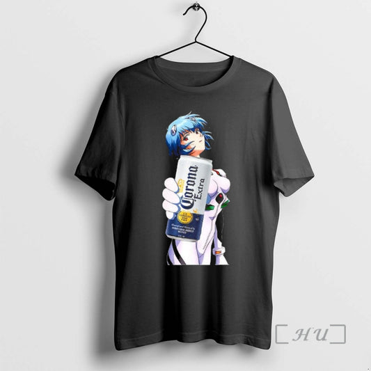 Officials Rei Ayanami X Corona Neon Genesis Evangelion Anime T-Shirts, Hoodie, Sweatshirt | AU18TeeNovaLab.com