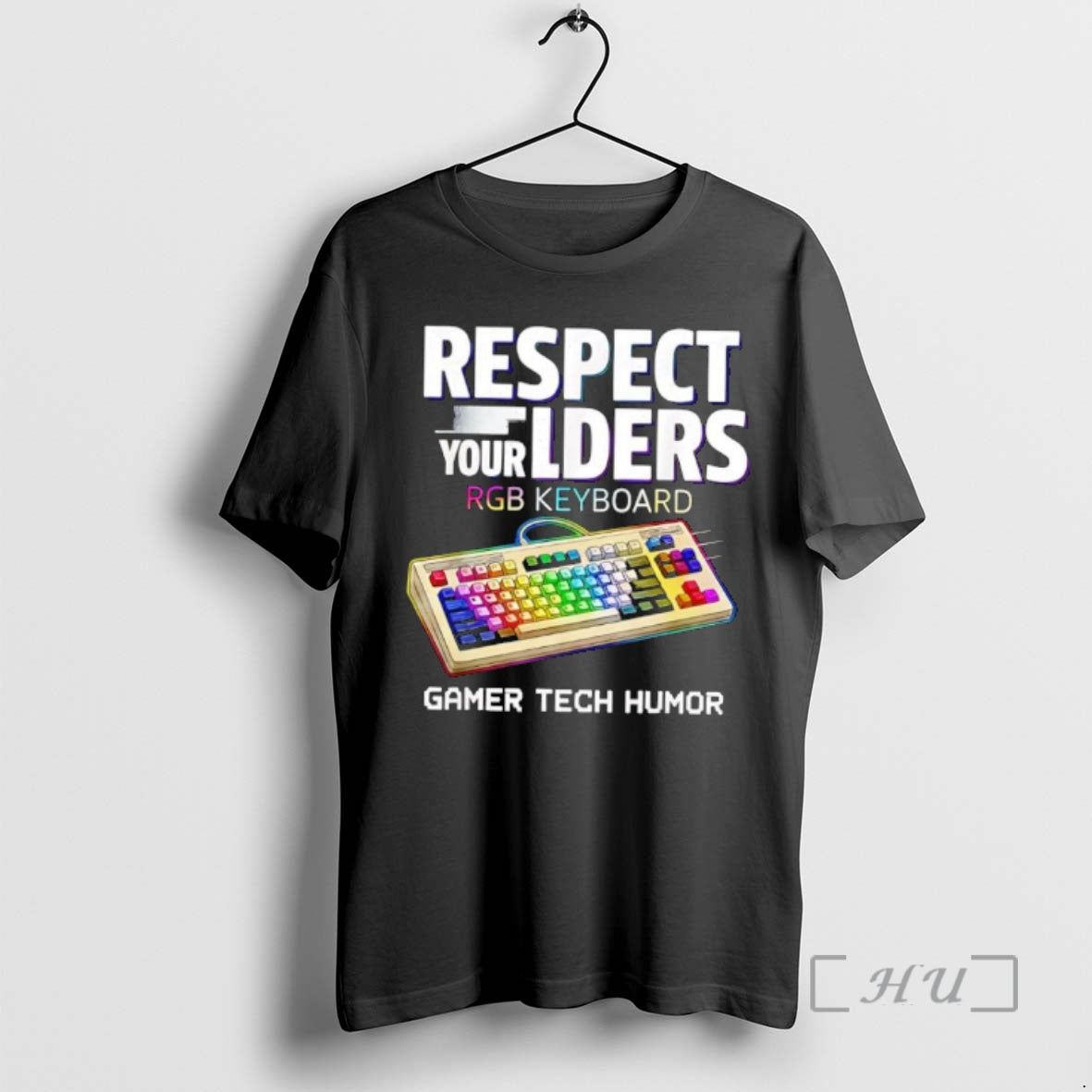 Officials Respect Your Elders Rgb Keyboard Gamer Tech Humor T-Shirts, Hoodie, Sweatshirt | AU18TeeNovaLab.com