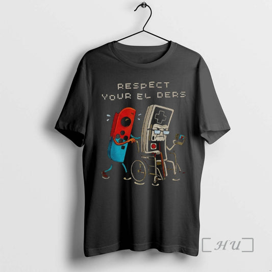 Officials Respect Your Elders Retro Gaming Funny T-Shirts, Hoodie, Sweatshirt | AU18TeeNovaLab.com