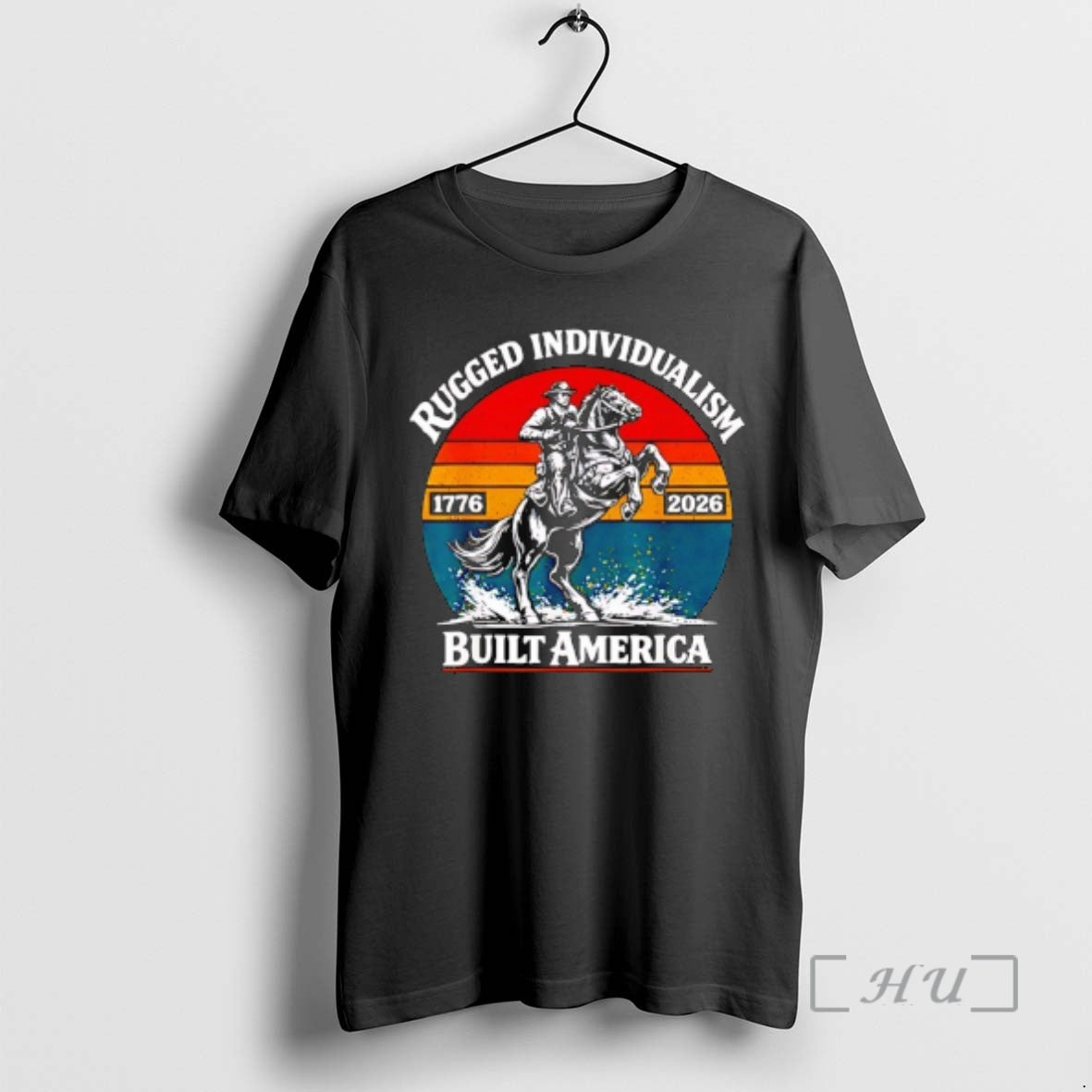 Officials Retro Vintage Usa Flag Rugged Individualism Patriotic T-Shirts, Hoodie, Sweatshirt | AU18TeeNovaLab.com