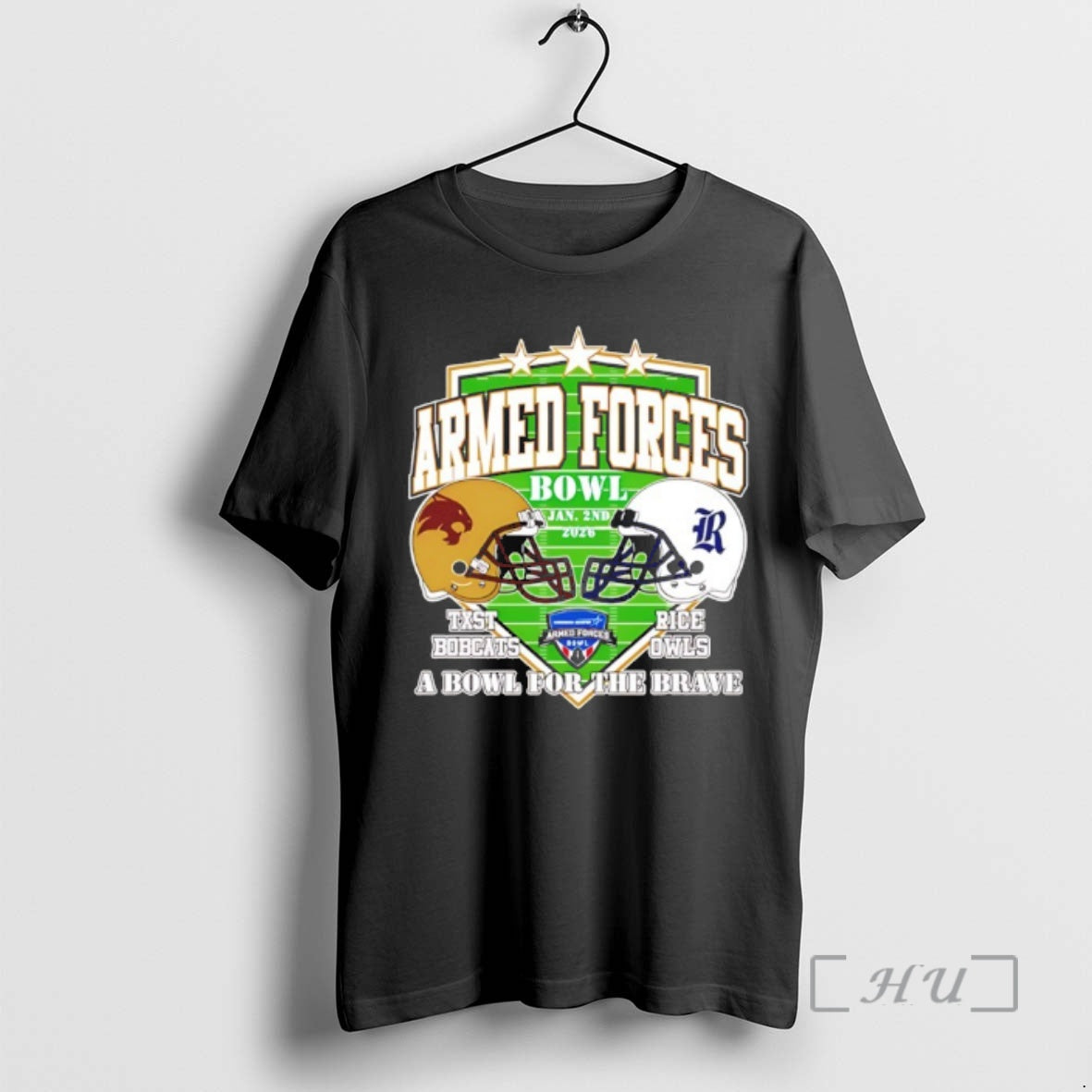 Officials Rice Owls Vs Texas State Bobcats Armed Forces Texas State Bowl Premium T Shirts Hoodie, Sweatshirt