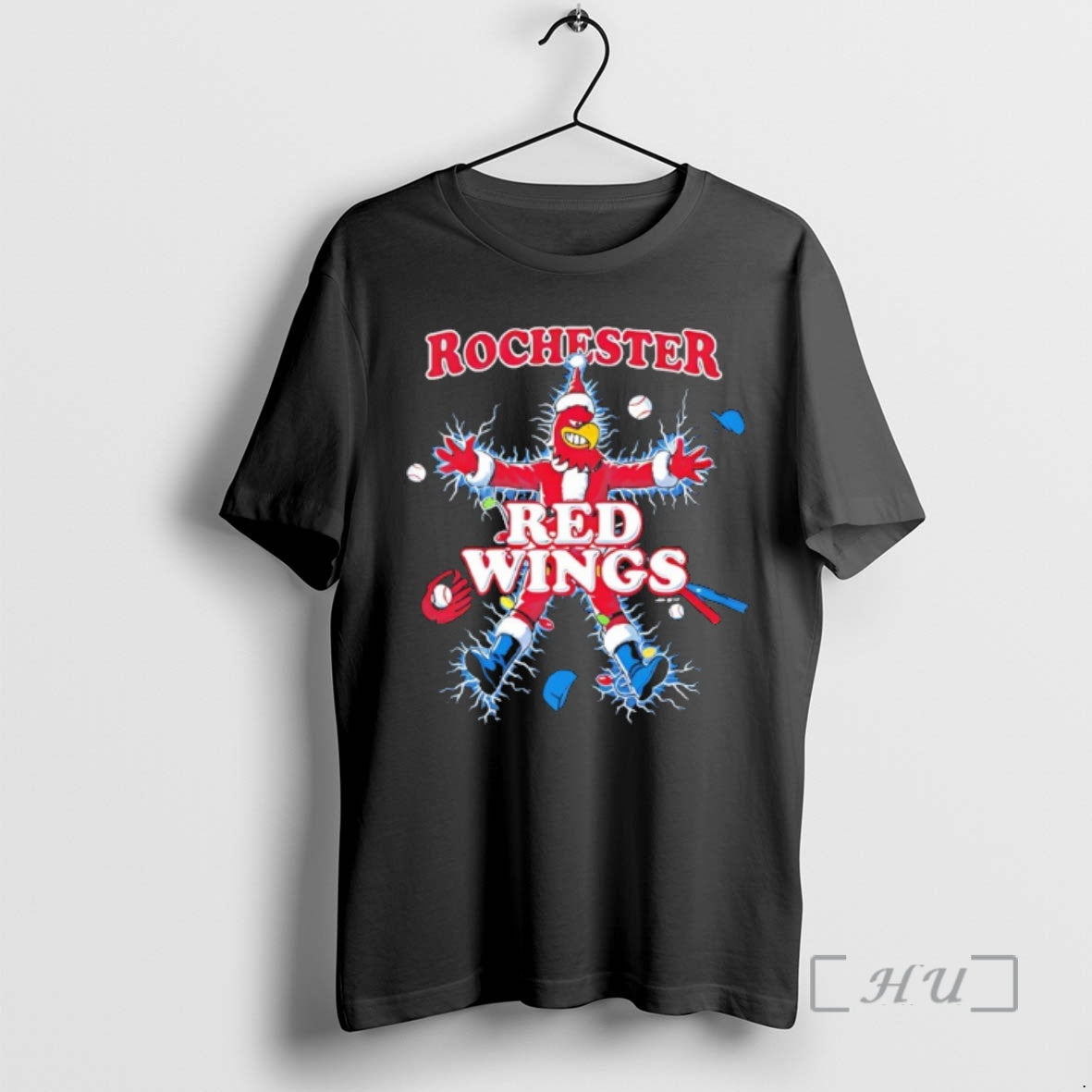 Officials Rochester Red Wings The Holiday Christmas Mascot T-Shirts, Hoodie, Sweatshirt | AU18TeeNovaLab.com