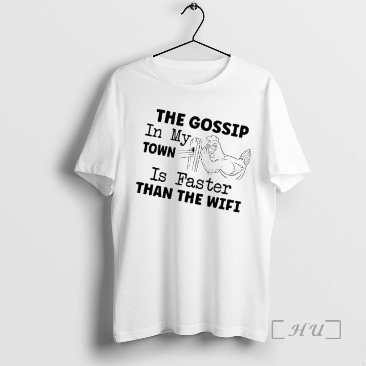 Officials Rooster The Gossip In My Town Is Faster Than The Wifi Premium T Shirts Hoodie, Sweatshirt | AU18TeeNovaLab.com