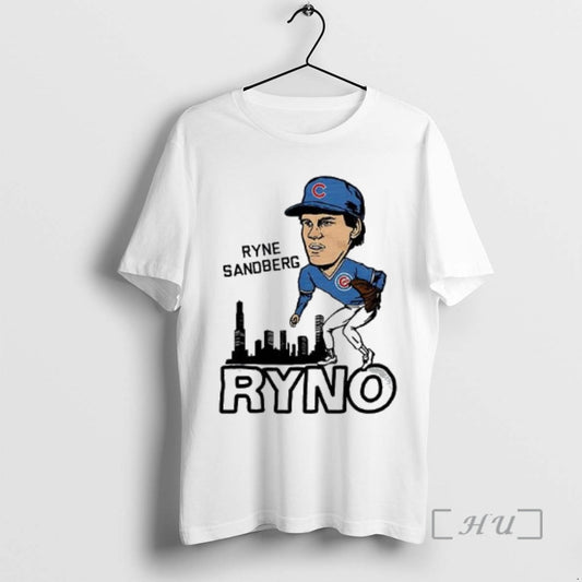 Officials Ryne Sandberg Ryno Chicago Cubs Baseball Caricatures Woman T-Shirts, Hoodie, Sweatshirt | AU18TeeNovaLab.com