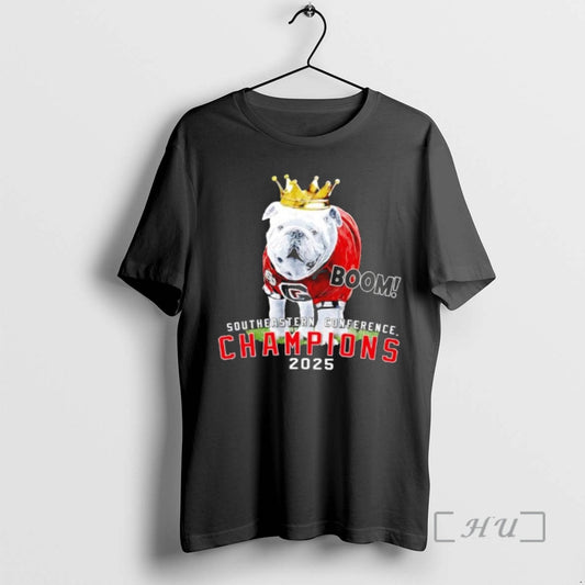 Officials Sec Champions 2025 Georgia Bulldogs Mascot Crown T-Shirts, Hoodie, Sweatshirt | AU18TeeNovaLab.com