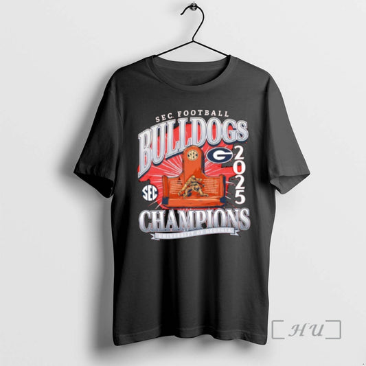 Officials Sec Football Georgia Bulldogs 2025 Conference Champions T-Shirts, Hoodie, Sweatshirt | AU18TeeNovaLab.com