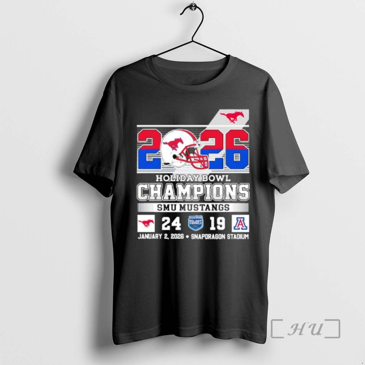Officials Smu Mustangs Beat Arizona Wildcats At Holiday Bowl Champions 2026 Premium T Shirts Sweater Hoodie, Sweatshirt