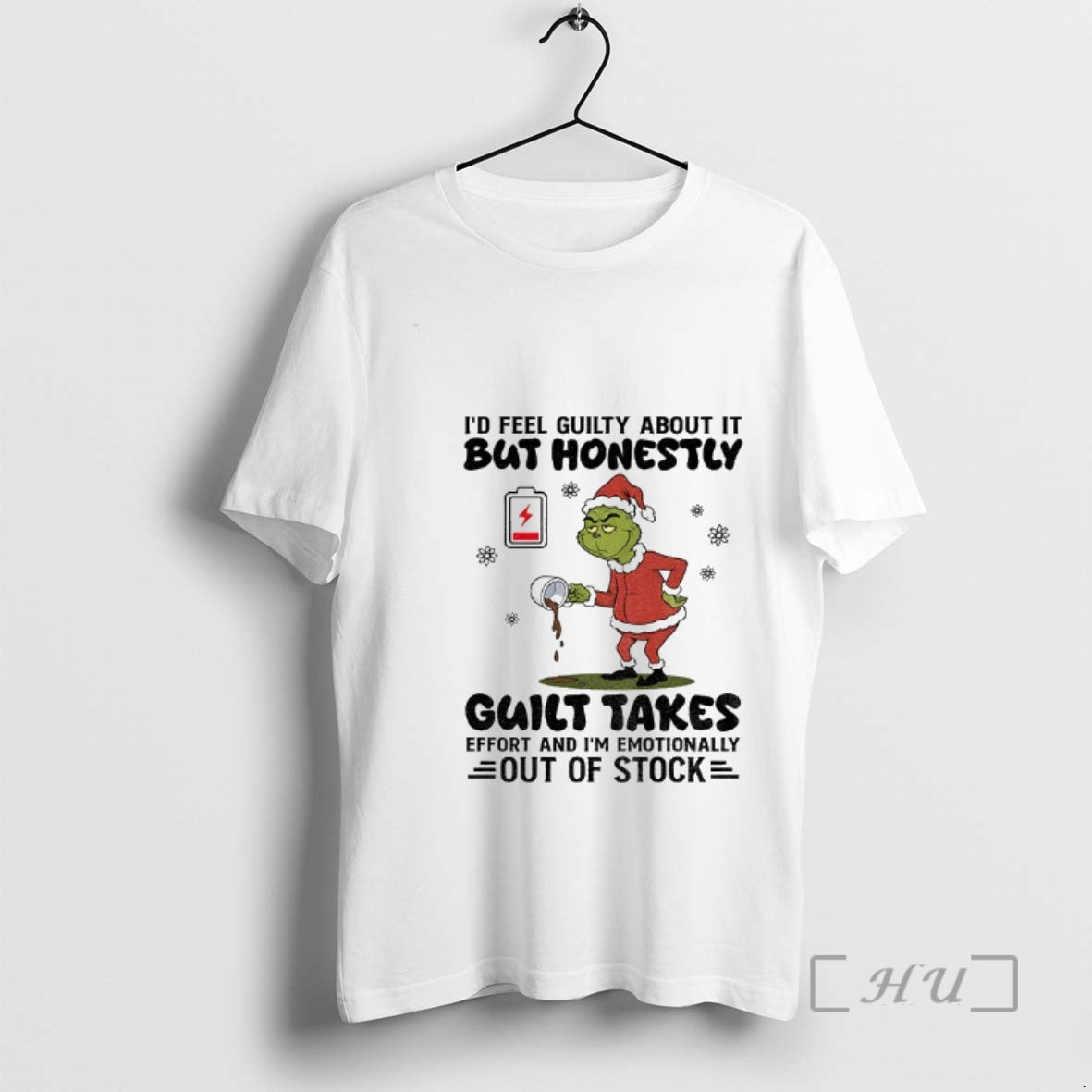 Officials Sad Grinch Santa Hat Id Feel Guilt About It But Honestly Guilt Takes Effort T-Shirts, Hoodie, Sweatshirt