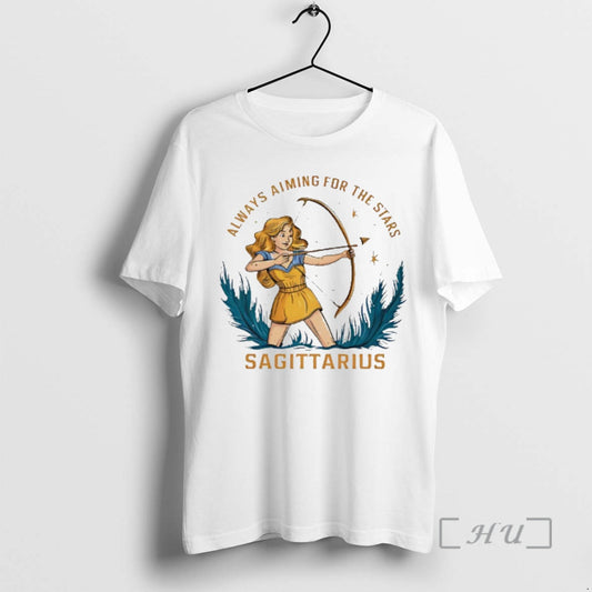 Officials Sagittarius Zodiac Always Aiming For The Stars Art T-Shirts, Hoodie, Sweatshirt | AU18TeeNovaLab.com
