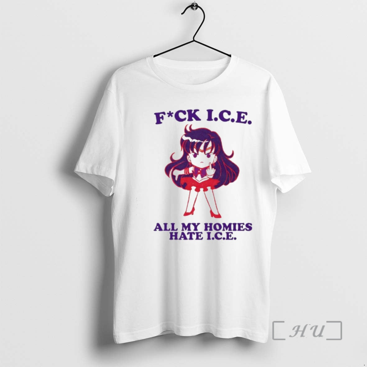 Officials Sailor Mars Sailor Moon Series Fck I C E All My Homies Hate T-Shirts, Hoodie, Sweatshirt | AU18TeeNovaLab.com
