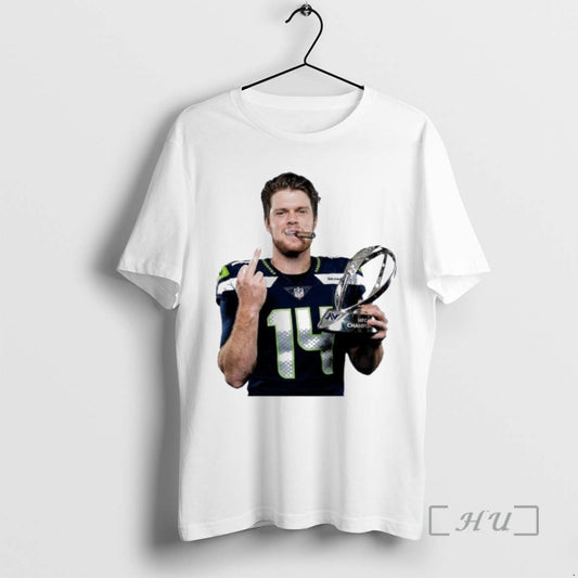 Sam Darnold Middle Finger Nfc Champions