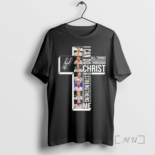 Officials San Antonio Spurs Players I Can Do All Things Through Christ Who Strengthen Me T-Shirts, Hoodie, Sweatshirt