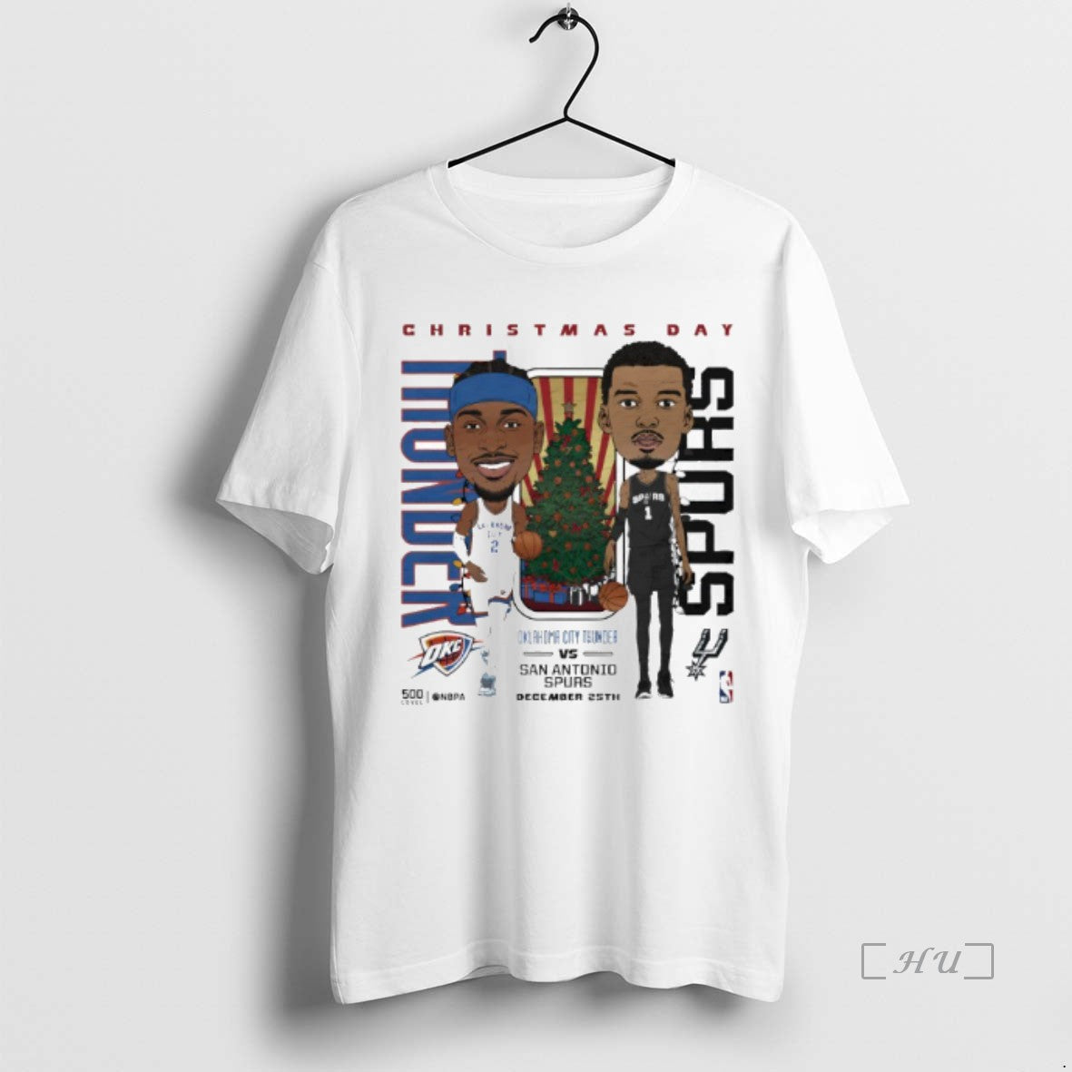 Officials San Antonio Spurs Vs Oklahoma City Thunder Nba Christmas Day Match Up Premium T-Shirts, Hoodie, Sweatshirt