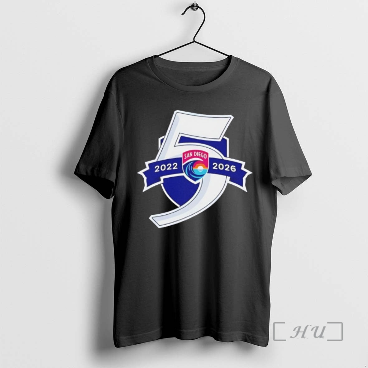 San Diego Wave Fc 2022 2026 5 Seasons Logo