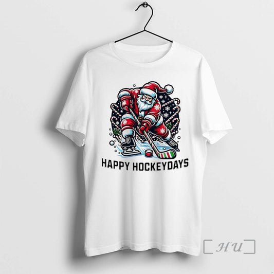 Officials Santa Claus Happy Hockeydays T-Shirts, Hoodie, Sweatshirt | AU18TeeNovaLab.com