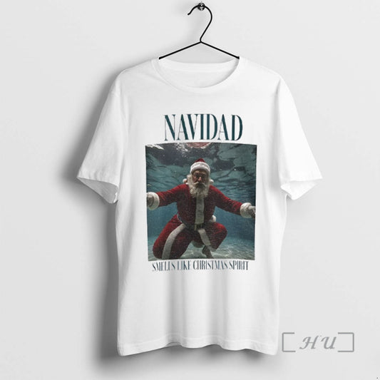 Officials Santa Claus Navidad Smells Like Christmas Spirit Merry Christmas T-Shirts, Hoodie, Sweatshirt | AU18TeeNovaLab.com