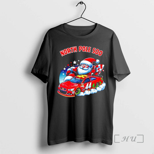 Officials Santa Claus Racing Car North Pole 500 Merry Christmas T-Shirts, Hoodie, Sweatshirt | AU18TeeNovaLab.com