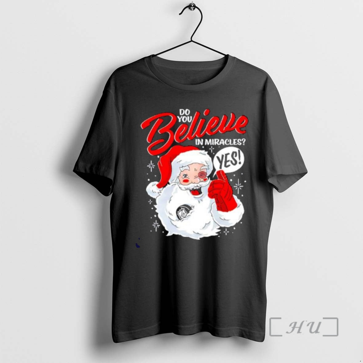 Officials Santa Claus Do You Believe In Miracles Yes T-Shirts, Hoodie, Sweatshirt | AU18TeeNovaLab.com