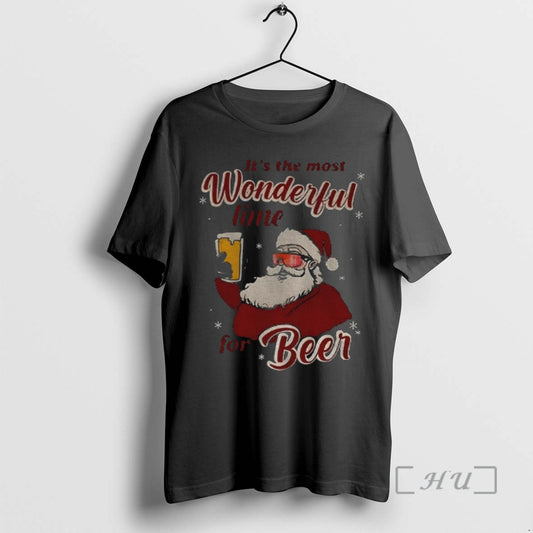 Officials Santa Claus Its The Most Wonderful Time For Beer Christmas Premium T Shirts Sweater Hoodie, Sweatshirt