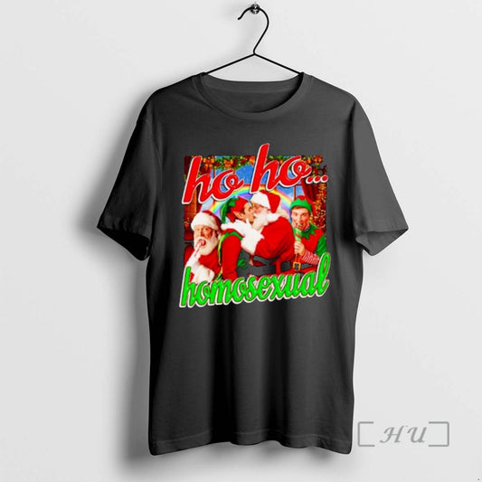 Officials Santa And Elf Ho Ho Homosexual Ornaments T-Shirts, Hoodie, Sweatshirt | AU18TeeNovaLab.com