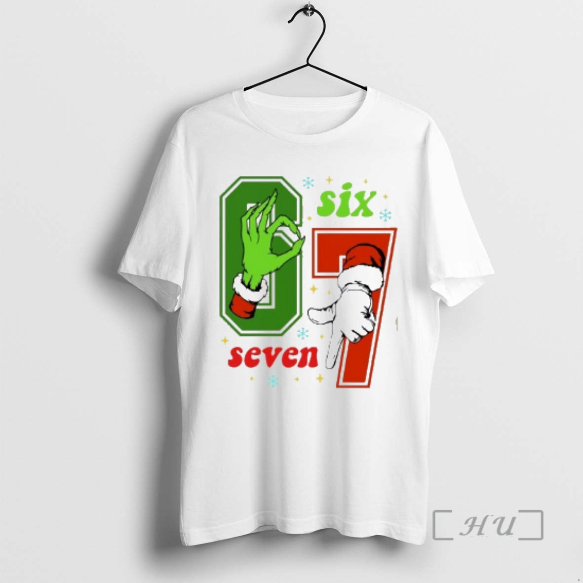 Officials Santa And Grinch Christmas Six Seven 6 7 T-Shirts, Hoodie, Sweatshirt | AU18TeeNovaLab.com