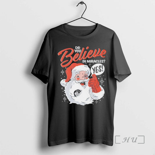 Officials Santa Do You Believe In Miracles Yes T-Shirts, Hoodie, Sweatshirt | AU18TeeNovaLab.com
