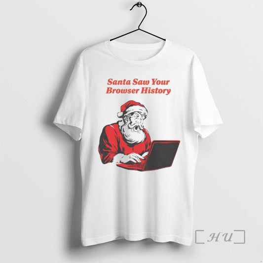 Officials Santa Saw Your Browser History Ornaments T-Shirts, Hoodie, Sweatshirt | AU18TeeNovaLab.com