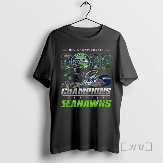 Officials Seahawks 2026 Nfc Championship Champions Mascot T-Shirts, Hoodie, Sweatshirt | AU18TeeNovaLab.com
