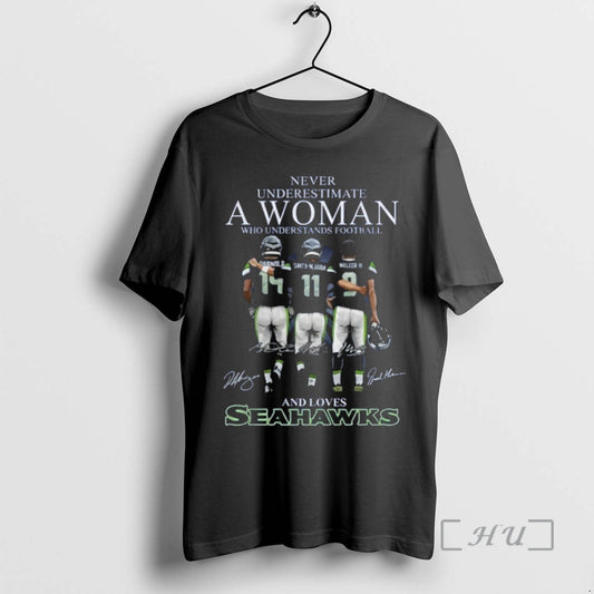 Seahawks Darnold Smith Njigba Wilson Iii Never Underestimate A Woman Who Understands Football Signatures