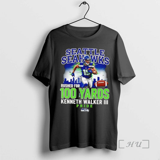 Officials Seahawks Kenneth Walker Iii Rushed For 100 Yards Pride T-Shirts, Hoodie, Sweatshirt | AU18TeeNovaLab.com