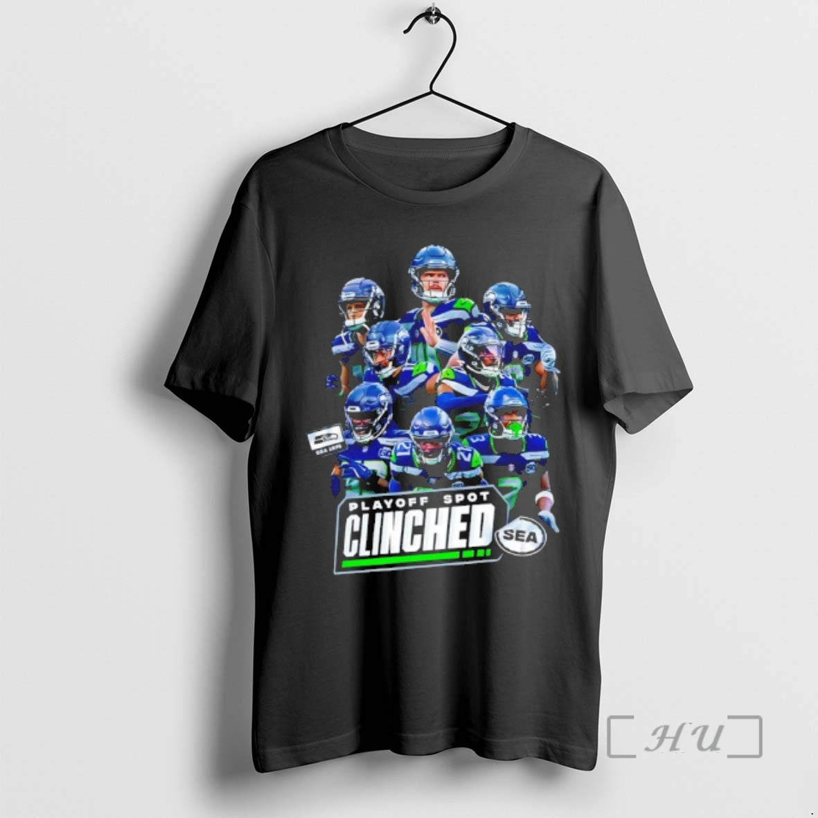 Officials Seahawks Playoff Spot Clinched 2025 T-Shirts, Hoodie, Sweatshirt | AU18TeeNovaLab.com