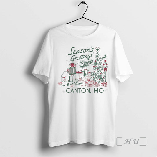 Officials Seasons Greetings From Canton Christmas Circle T-Shirts, Hoodie, Sweatshirt | AU18TeeNovaLab.com