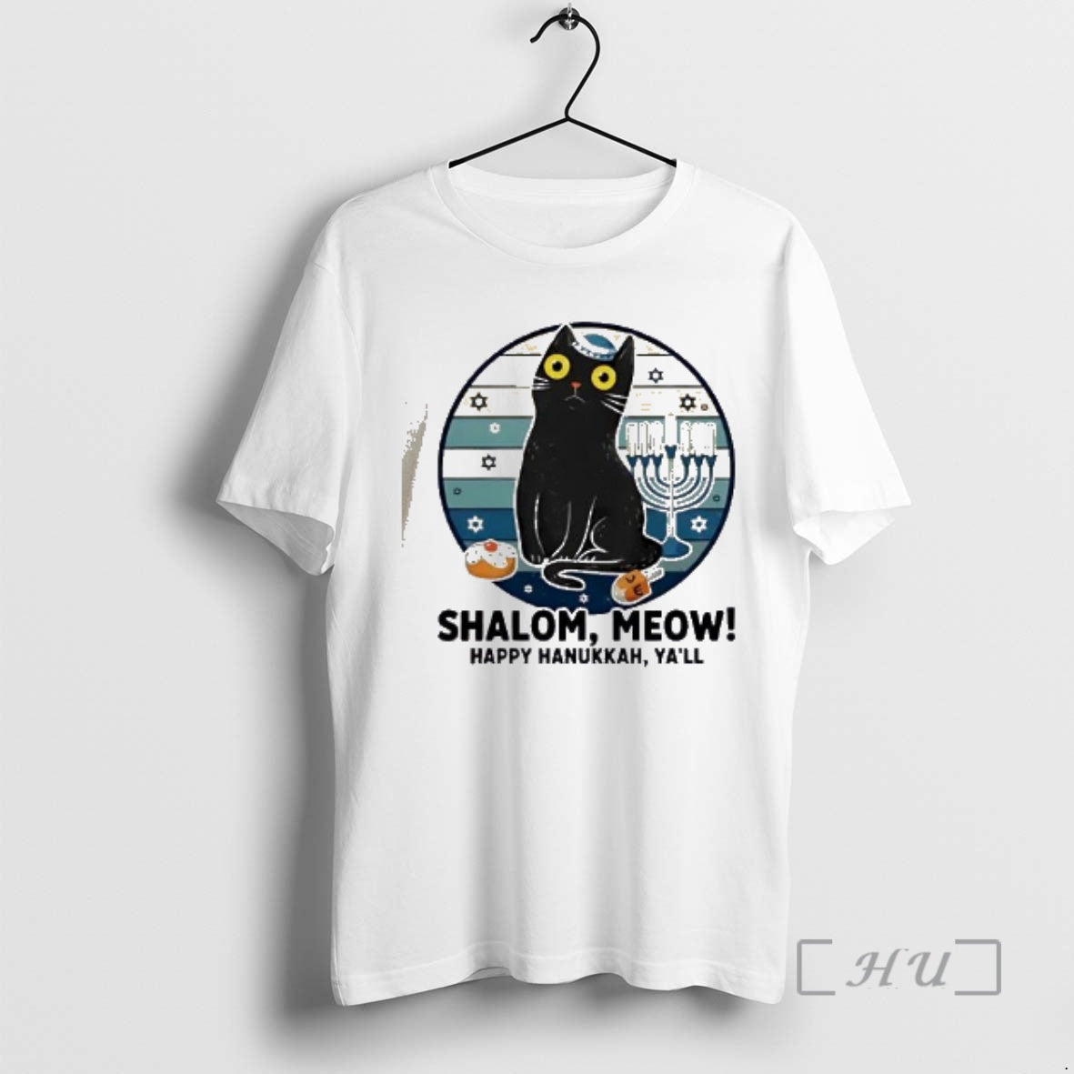 Officials Shalom Meow Happy Hanukkah Yall Vintage T-Shirts, Hoodie, Sweatshirt | AU18TeeNovaLab.com