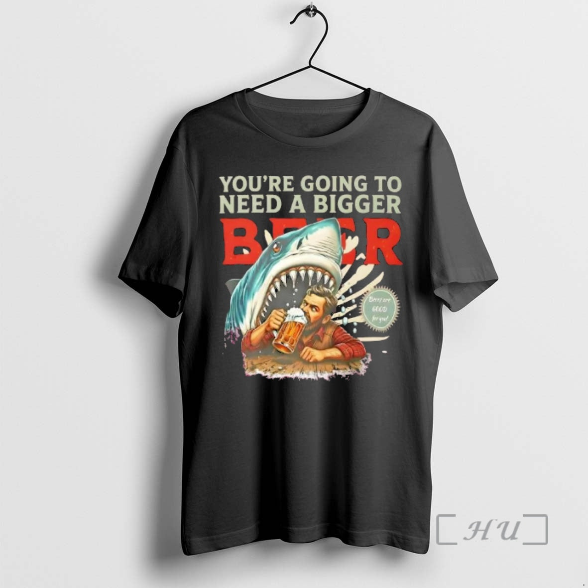 Officials Shark Beer Parody Jaws Pun Youre Going To Need A Bigger Beer Premium T-Shirts, Hoodie, Sweatshirt