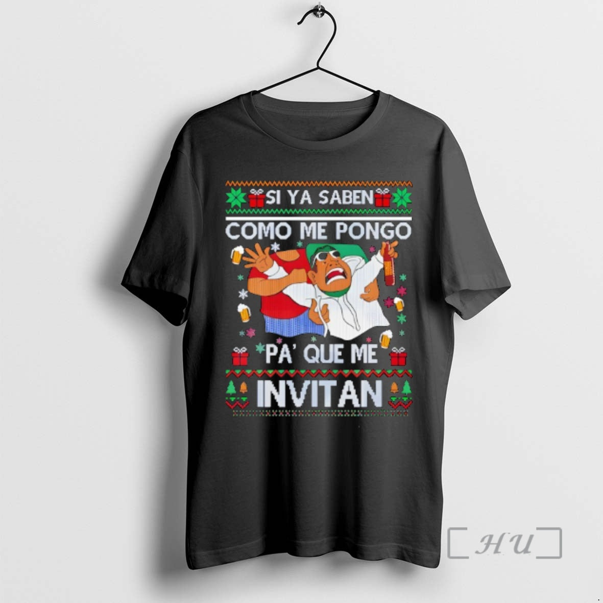 Officials Si Ya Saben Como Me Pongo Pa Que Me Invitan Ugly Christmas Premium T-Shirts, Hoodie, Sweatshirt