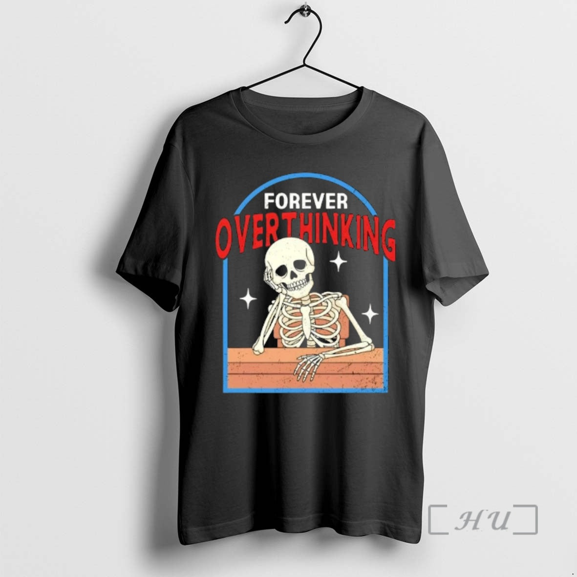 Officials Skeleton Forever Overthinking Vintage T-Shirts, Hoodie, Sweatshirt | AU18TeeNovaLab.com