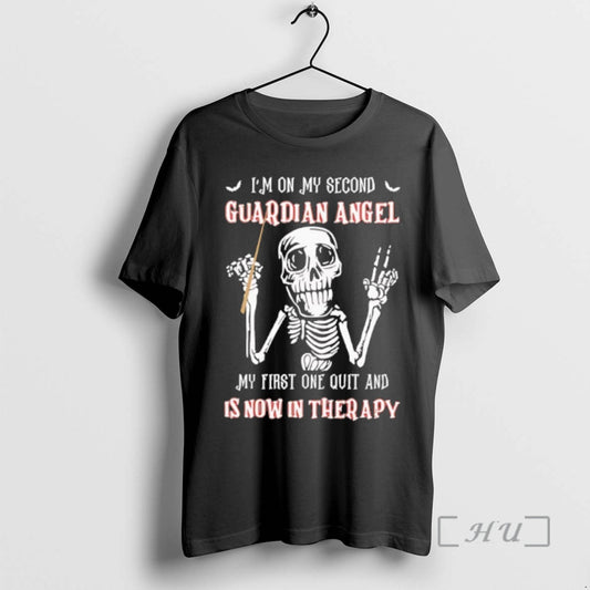 Officials Skeleton Im On My Second Guardian Angel My First One Out And Is Now T-Shirts, Hoodie, Sweatshirt
